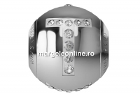 Swarovski, becharmed, litera T cu cristale, 12mm - x1