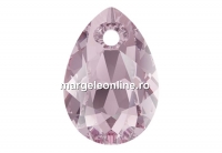 Swarovski, pandantiv picatura, light amethyst, 9mm - x2