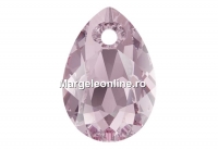 Swarovski, drop pendant, light amethyst, 16mm - x1