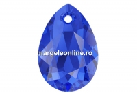 Swarovski, drop pendant, majestic blue, 9mm - x2