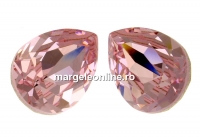 Swarovski drop fancy, rosaline, 18x13mm - x1