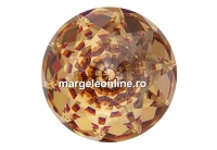 Swarovski dome, fancy chaton, light col. topaz, 12mm - x1