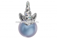 Swarovski, Uni Unicorn, iridescent light blue - crystal,  15mm - x1