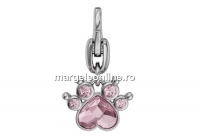 Swarovski, breloc Polly Paw, light rose,  19mm - x1