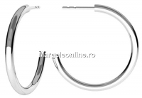 Earring findings, 925 silver, 26mm - x1pair
