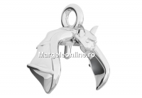 Pendant base, 925 silver, 5818 pearl 8mm - x1
