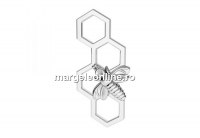 Link, bee, 925 silver, 17mm - x1