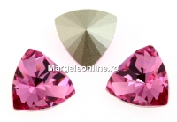 Swarovski, fancy rivoli kaleidoscope triangle, rose, 14mm - x1