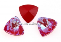 Swarovski, f. rivoli kaleidoscope triangle, royal red DeLite, 6mm - x2