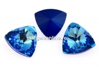 Swarovski, fancy kaleidoscope triangle, royal blue DeLite, 6mm - x2