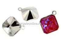 Baza pandantiv placat cu rodiu pt Swarovski 4499 de 10mm - x1