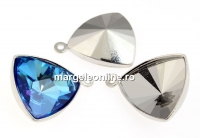 Baza pandantiv placat cu rodiu pt Swarovski 4799 de 14mm - x1