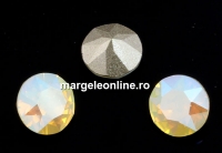 Swarovski, chaton ss29, white opal shimmer, 6mm - x4