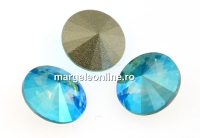 Swarovski, rivoli, light turquoise blue AB, 8mm - x2