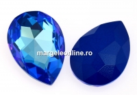 Swarovski, rivoli cabochon, royal blue delite, 30x20mm - x1