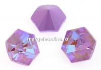 Swarovski, fancy Kaleidoscope hexagon, lavender delite, 6mm - x2