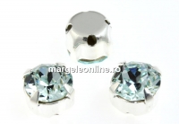 Swarovski, chaton montees, light azore, 6mm - x10