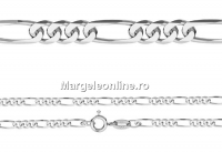 Lant masiv cu model, argint 925, 45cm - x1