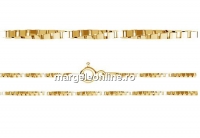 Bracellet twisted, gold-plated 925 silver, 19cm - x1