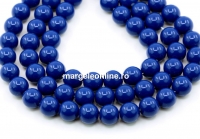 Preciosa pearl, navy blue, 5mm - x100