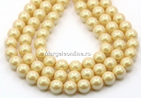 Preciosa pearl, pearlescent yellow, 4mm - x100