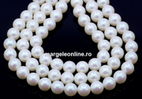 Perle Preciosa, pearlescent white, 8mm - x50