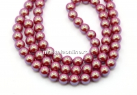 Perle Preciosa, pearlescent red, 8mm - x50