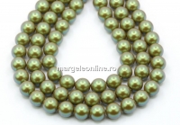 Perle Preciosa, pearlescent khaki, 8mm - x50