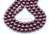 Preciosa pearl, light burgundy, 10mm - x20