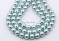 Preciosa pearl, light blue, 6mm - x100