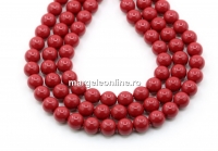 Preciosa pearl, cranberry, 5mm - x100