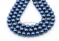 Preciosa pearl, blue, 10mm - x20
