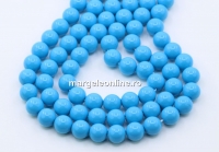 Preciosa pearl, aqua blue, 5mm - x100