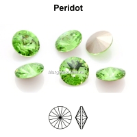 Preciosa rivoli, peridot, 6mm - x2