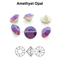 Preciosa chaton, amethyst opal, 7mm - x2