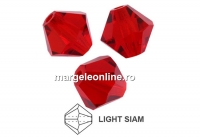 Preciosa, margele bicone, light siam, 4mm - x40