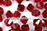 Preciosa, margele bicone, siam, 4mm - x40