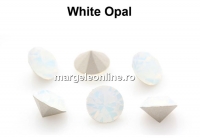 Preciosa chaton, white opal, 8mm - x2