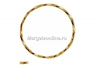 Jump rings, gold plated 925 silver, 23mm - x2