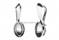Pendant base, 925 silver, 4120 fancy rivoli 8x6mm - x1