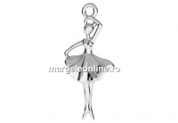Pandantiv balerina, argint 925, 25mm  - x1