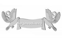 Link pigeons, 925 silver, 32mm  - x1