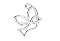Pendant bird, 925 silver, 16mm  - x1