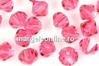 Preciosa, margele bicone, indian pink, 6mm - x20