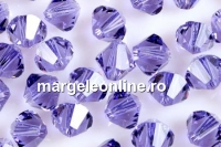 Preciosa, bicone bead, tanzanite, 6mm - x20