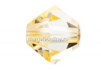 Preciosa, margele bicone, crystal bond flare, 4mm - x40