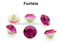 Preciosa chaton, fuchsia, 7mm - x4