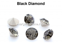 Preciosa chaton SS45, black diamond, 10mm - x2