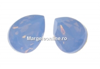 Ideal crystals, fancy drop, mix air blue opal, 14x10mm - x2