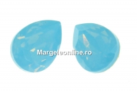 Ideal crystals, fancy drop, mix aqua opal, 14x10mm - x2
